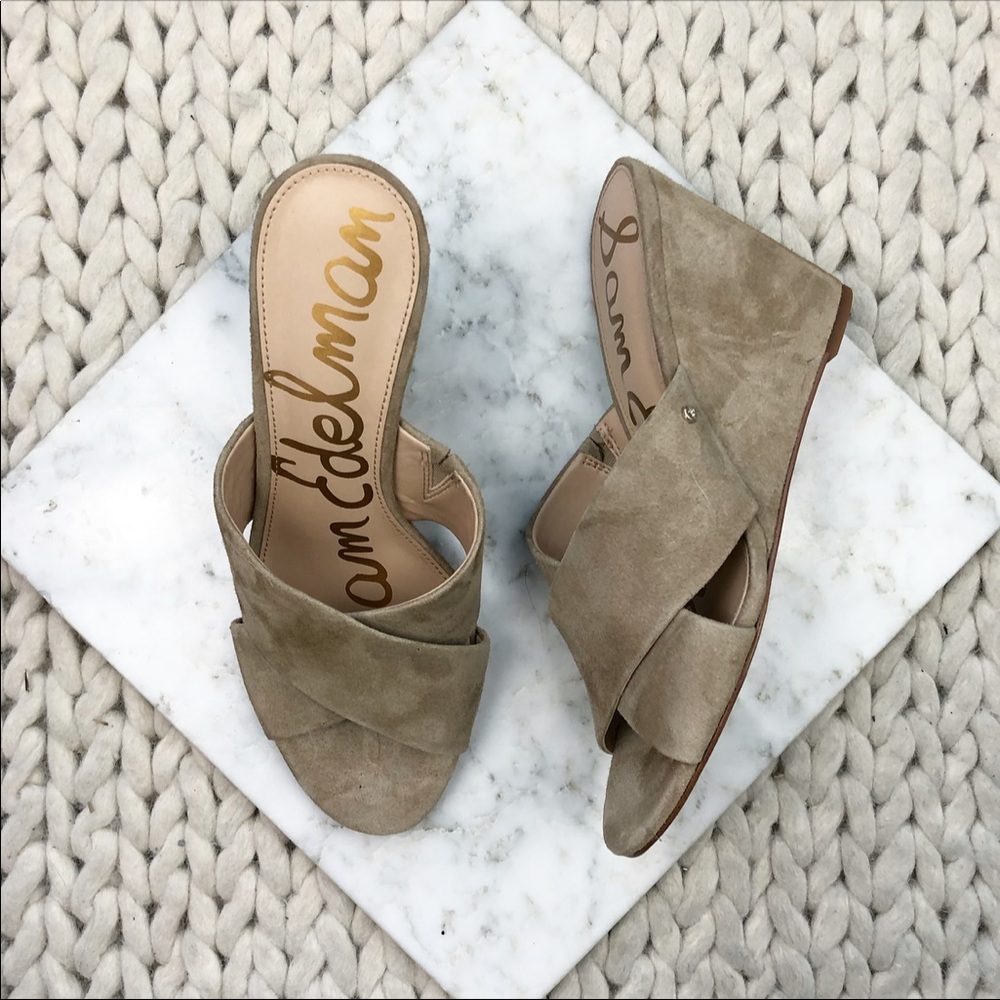 Sam Edelman Nahla Suede Wedge Sandals